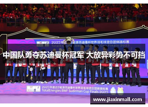 中国队勇夺苏迪曼杯冠军 大放异彩势不可挡